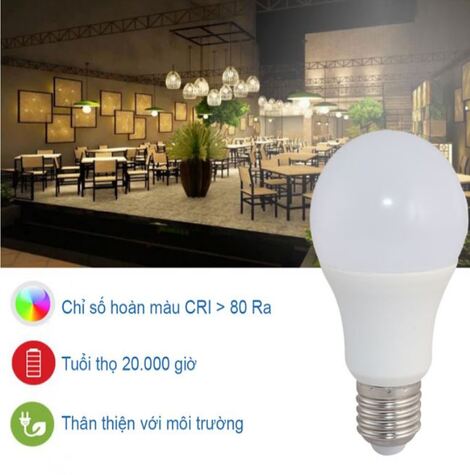 đèn led bulb 5W màu trung tính