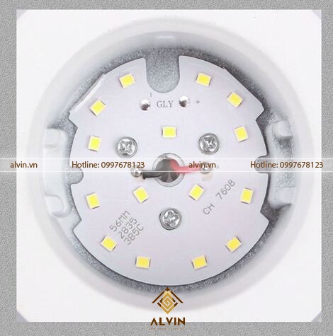 Đèn LED âm trần 7W, 3 chế độ màu