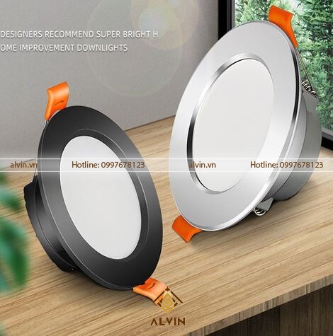 Đèn LED âm trần 7W, 3 chế độ màu