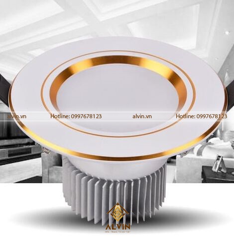 Đèn LED âm trần với đế tản nhiệt nhôm dày