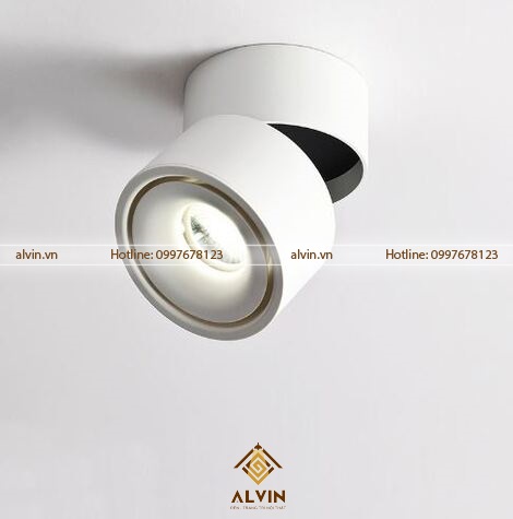 Đèn LED rọi không ray ống bơ 7W,12W xoay 360 độ