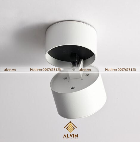 Đèn LED rọi không ray ống bơ 7W,12W xoay 360 độ