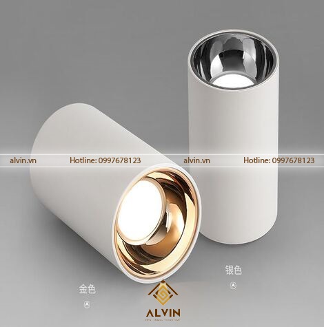 Đèn LED rọi COB gắn trần chống chói 7W, 12W vỏ trắng