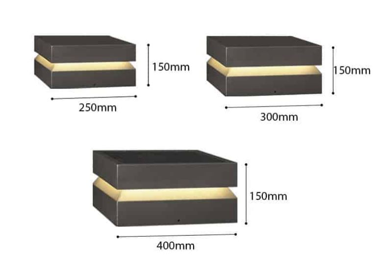 Đèn trụ sân vườn năng lượng mặt trời DSV18