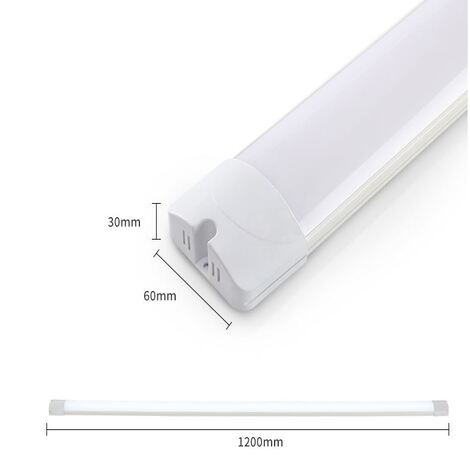 Đèn tuýp LED bán nguyệt 40W ánh sáng trắng 6000K