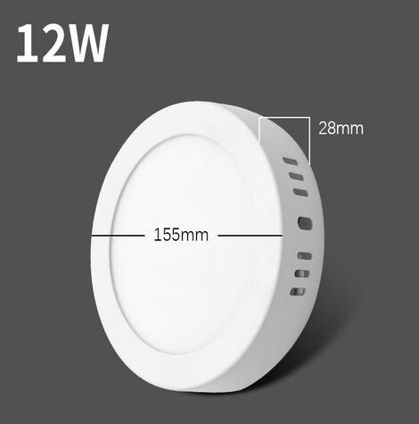 Đèn LED ốp trần hình tròn/vuông công suất 12W, 18W