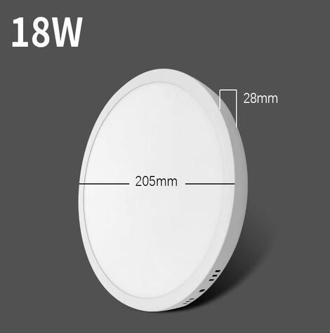 Đèn LED ốp trần hình tròn/vuông công suất 12W, 18W