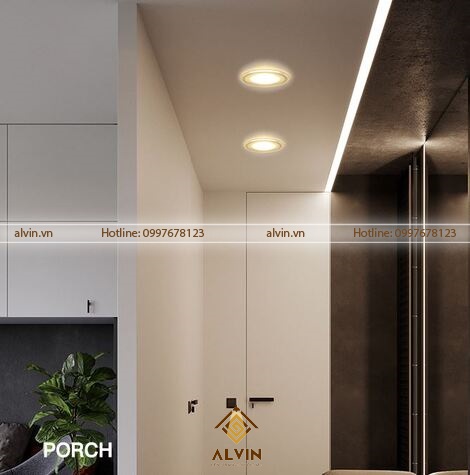 Đèn led âm trần 5W, kích thước 65-85mm 