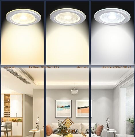 Đèn LED âm trần Downlight COB siêu mỏng