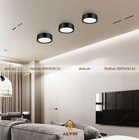 Đèn LED ốp trần gắn bề mặt công suất 7W, 12W