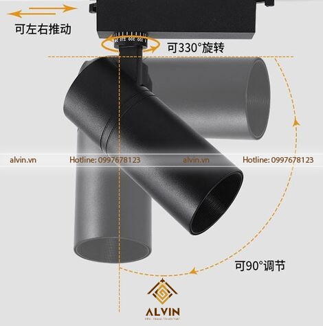 Đèn rọi ray COB công suất 20W, 30W