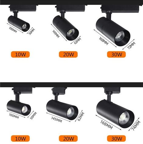 Đèn rọi ray COB công suất 20W, 30W