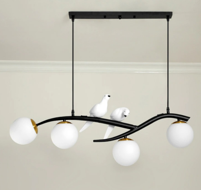 Mẫu đèn thả bàn ăn Lovebirds phong cách Bắc Âu