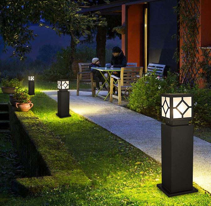Trụ đèn trang trí lối đi sân vườn DSV21