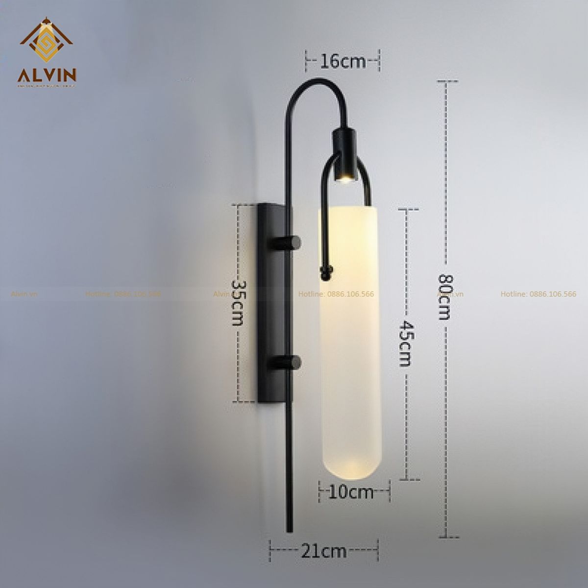 Hình-ảnh-thực-tế-đèn-gắn-tường-chao-thủy-tinh-ĐGT301#