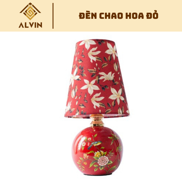 Đèn Bàn Hoa Anh Đào Đỏ ĐB010#